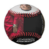 Balle De Baseball 21e anniversaire 2002 Monogramme Nom Photo Légenda (Dos)