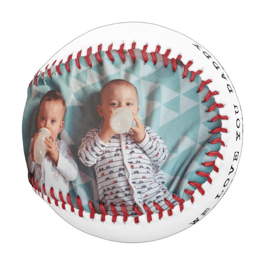 Balle De Baseball 2 photo avec message personnel (Devant Droite)