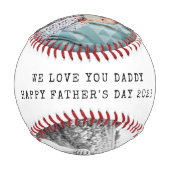 Balle De Baseball 2 photo avec message personnel (Dos)