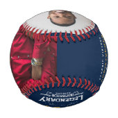 Balle De Baseball 30e anniversaire Né 1993 Monogramme Photo Légende  (Dos)