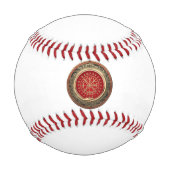Balle De Baseball [310] Vegvisir - Viking Gold Magic Runic Compass (Dos)