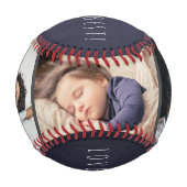 Balle De Baseball 3 photo collage Fête des pères Aimez-vous papa Mar (Dos)