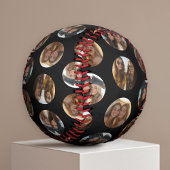 Balle De Baseball 3 Photo Collage Motif demi-brique - cercle noir