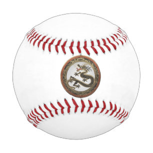 Balle De Baseball [400] Dragon oriental sacré noir et or