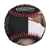 Balle De Baseball 40e anniversaire personnalisé (Devant)