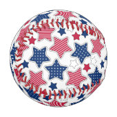 Balle De Baseball 4 juillet baseball (Devant Gauche)