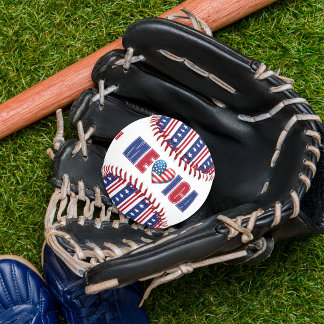 Balle De Baseball 4 juillet Fête de l'indépendance américaine