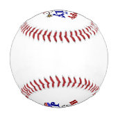 Balle De Baseball 4 juillet heureux (Dos)