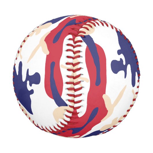 Balle De Baseball 4th of July, Independence day, Camouflage Beige (Angle)
