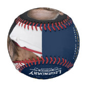 Balle De Baseball 50e anniversaire 1973 Monogramme Photo légendaire (Dos)