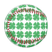 Balle De Baseball 8 bits Pixel Lucky Four Leaf Clocher (Devant Gauche)