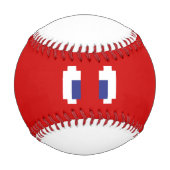 Balle De Baseball 8 bits Pixel Manga Eyes (Devant)