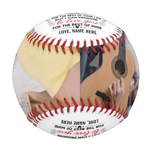 Balle De Baseball À Ma Fille De Papa Maman Citer & Custom 2 Photo (Devant)