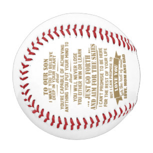 Balle De Baseball À mon fils Cadeau de maman et papa Baseball