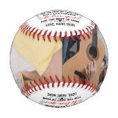 Balle De Baseball À Mon Fils De Papa ou Maman Citer & Custom 2 Photo (Devant)