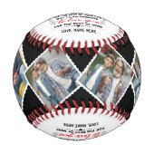 Balle De Baseball À Mon Petit-Fils De Grand-Père Grand-Mère Photo Cu (Devant)