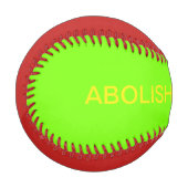 Balle De Baseball ABOLISH BLANDNESS (texte) baseball (Devant Gauche)