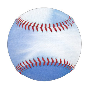 Balle De Baseball Abstrait aquarelle peinte à la main arrière - pl