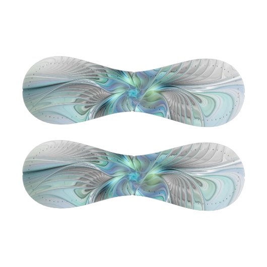 Balle De Baseball Abstrait Bleu Vert Papillon Imaginaire Fractal Art (Panneaux)