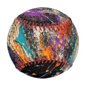Balle De Baseball Abstrait de luxe 3D (Dos)
