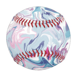 Balle De Baseball Acrylique liquide rose et bleu