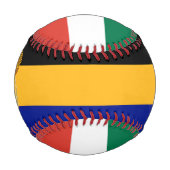 Balle De Baseball Afrique du Sud Drapeau et blason Patriotique (Dos)