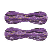 Balle De Baseball Agate Violet Parties scintillant Or Géode Votre No (Panneaux)