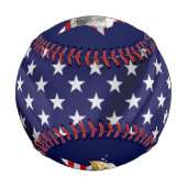 Balle De Baseball Aigle à chaume, Drapeau américain, Étoile (Dos)