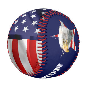 Balle De Baseball Aigle à chaume, Drapeau américain, Étoile