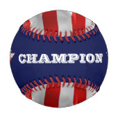 Balle De Baseball Aigle à chaume, Drapeau américain, Étoile (Devant)