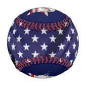 Balle De Baseball Aigle à tête blanche, Drapeau américain, Étoile (Dos)