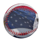 Balle De Baseball Aigle et drapeau américains (Devant Gauche)