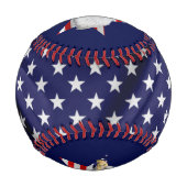 Balle De Baseball Aigle Extraordinaire, Drapeau Américain, Étoile (Dos)