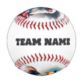 Balle De Baseball Aigle patriotique (Dos)
