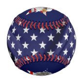 Balle De Baseball Aigle sauvage, Drapeau américain, Étoile (Dos)