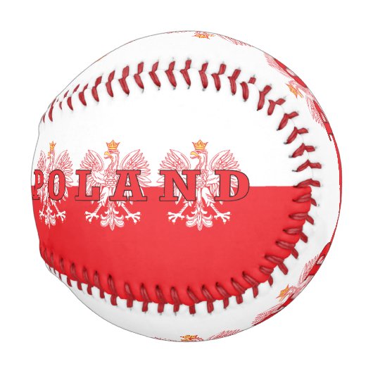 Balle De Baseball Aigles rouges de Pologne (Devant Droite)