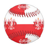 Balle De Baseball Aigles rouges de Pologne (Devant)