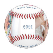 Balle De Baseball Aimez-vous à l'extérieur et le dos photo blanc (Devant)