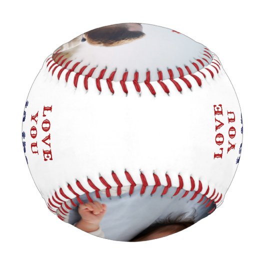 Balle De Baseball Aimez-vous à Outfield et Back White Photo Base (Dos)