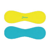 Balle De Baseball Ajouter le nom Custom Aqua Blue and Yellow Basebal (Panneaux)