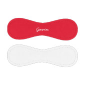 Balle De Baseball Ajouter un nom Custom White and Red Baseball (Panneaux)