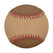 Balle De Baseball Ajouter un nom Tan personnalisé et baseball Brown (Dos)