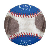 Balle De Baseball Ajouter une photo à la première Fête des pères de  (Devant)