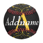 Balle De Baseball Ajouter votre nom et votre initiale (Dos)