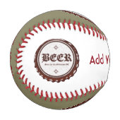 Balle De Baseball Ajouter votre propre texte (Devant Gauche)