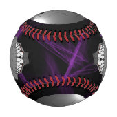 Balle De Baseball Alien gris Custom Baseball (Dos)