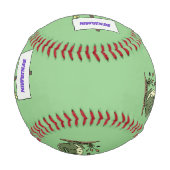 Balle De Baseball Aligator de crocodile drôle avec dessin animé (Dos)