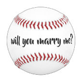 Balle De Baseball allez-vous m'épouser baseball par dalDesignNZ (Dos)