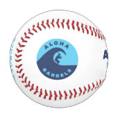 Balle De Baseball Aloha Barrels 2 couleur circulaire Logo (Devant Gauche)