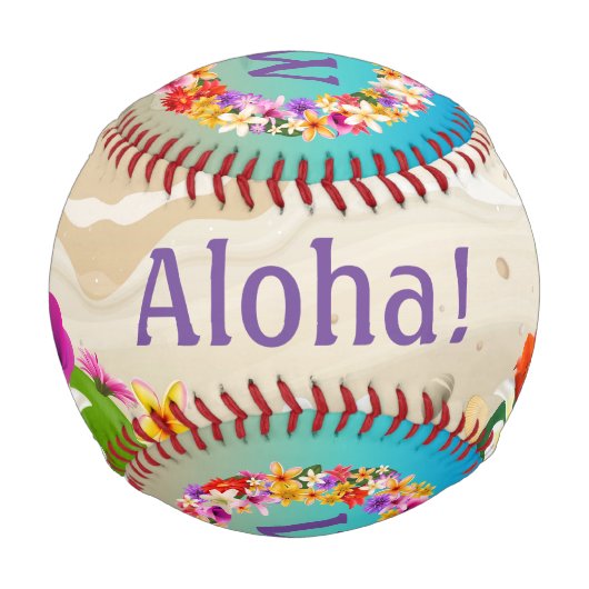 Balle De Baseball Aloha De Baseball Hawaii (Devant)